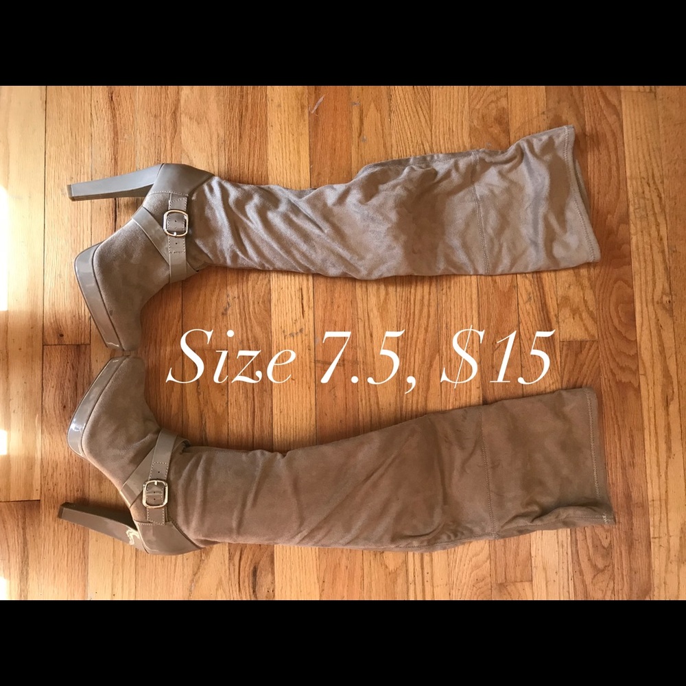 Jennifer Lopez nude thigh high boots size 7.5